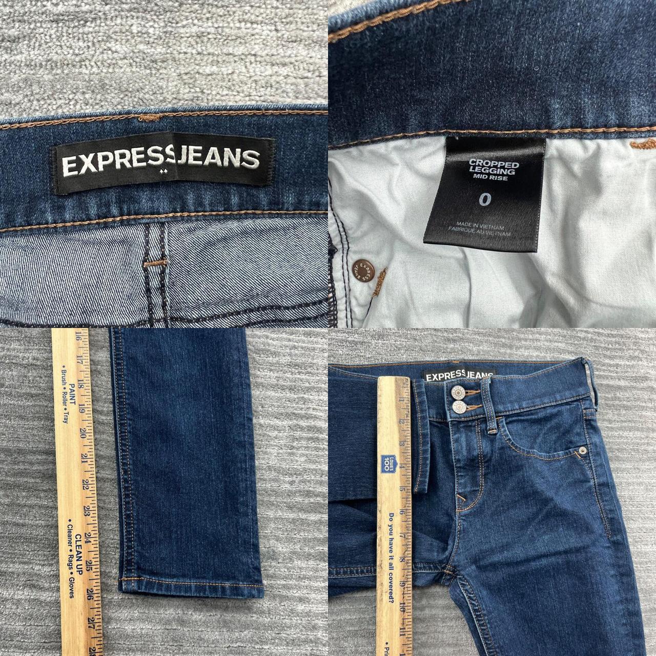 Express Jeans 0 Women Cropped Legging Mid Rise. Depop