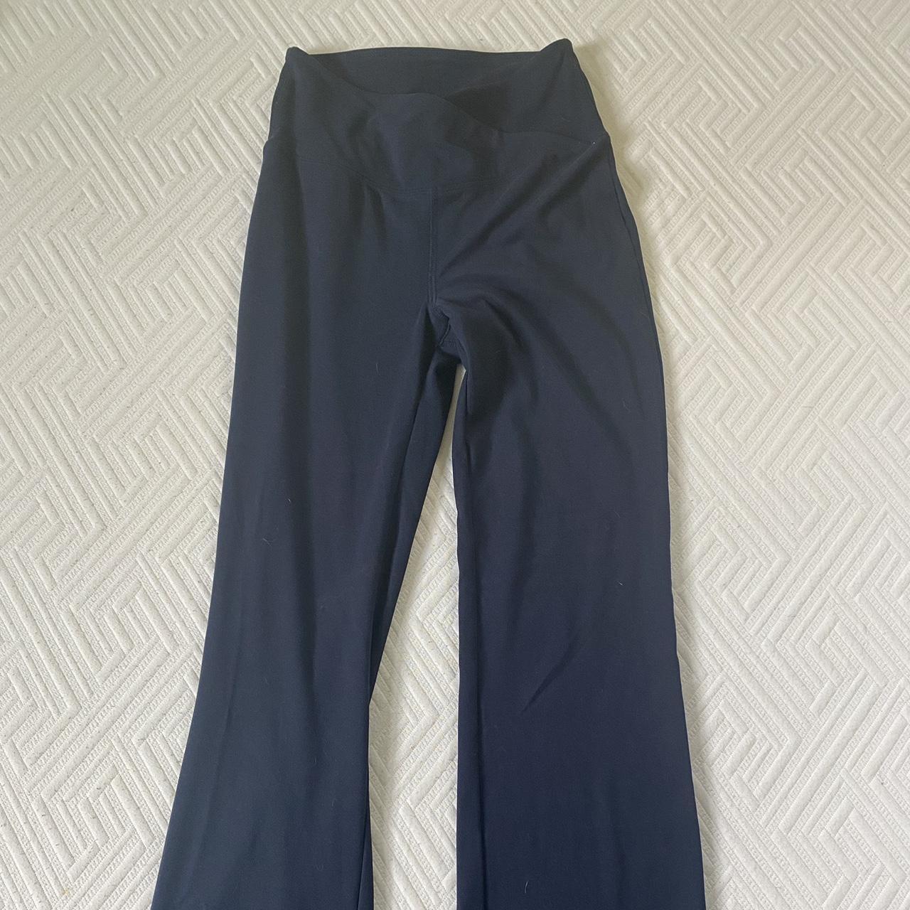 navy blue flare leggings - Depop