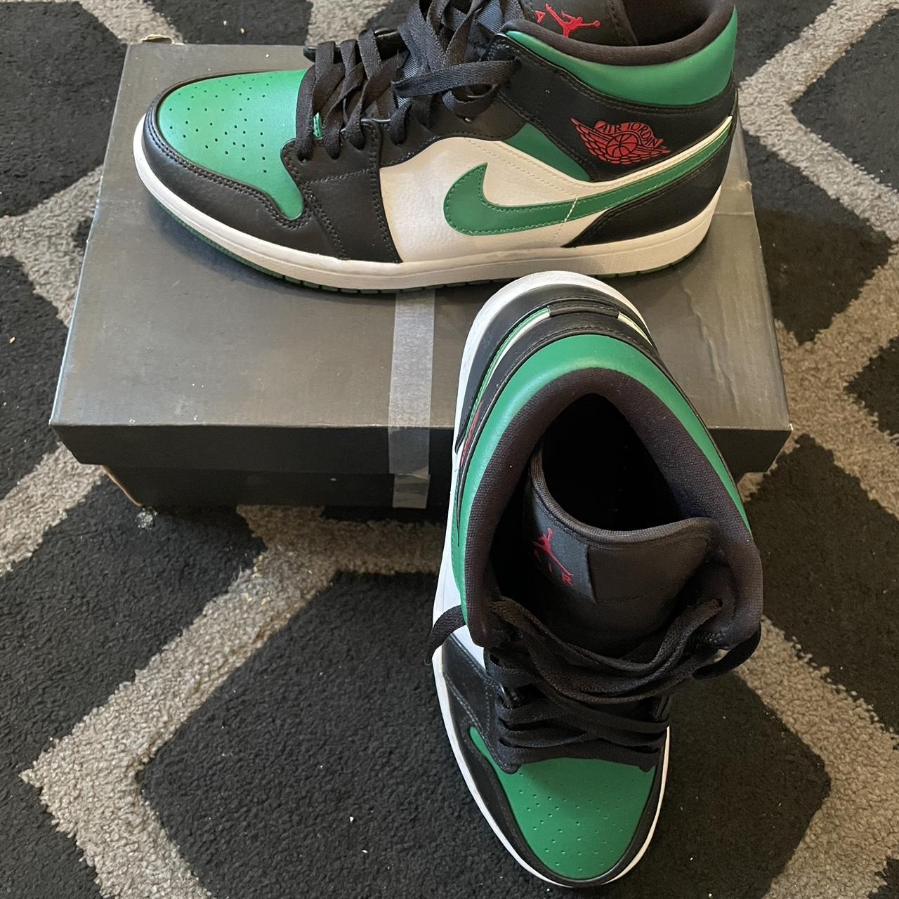 jordan 1 mid green and orange