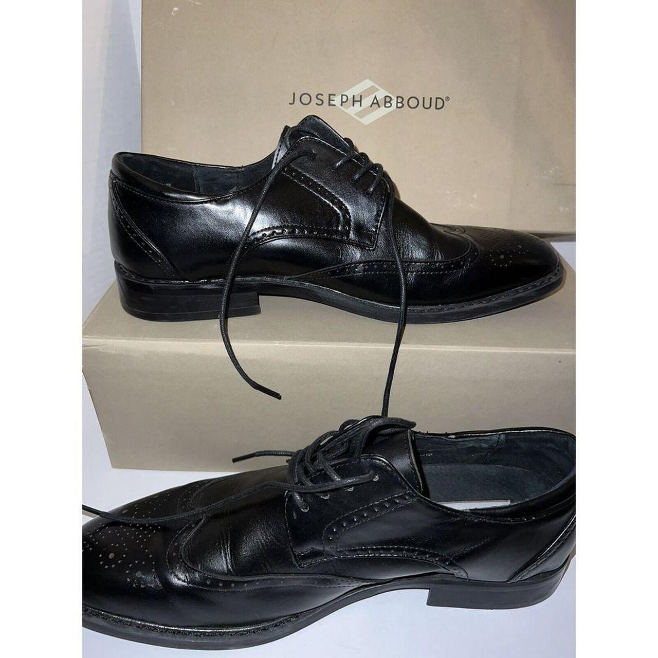 Joseph abboud black patent dress shoe hotsell