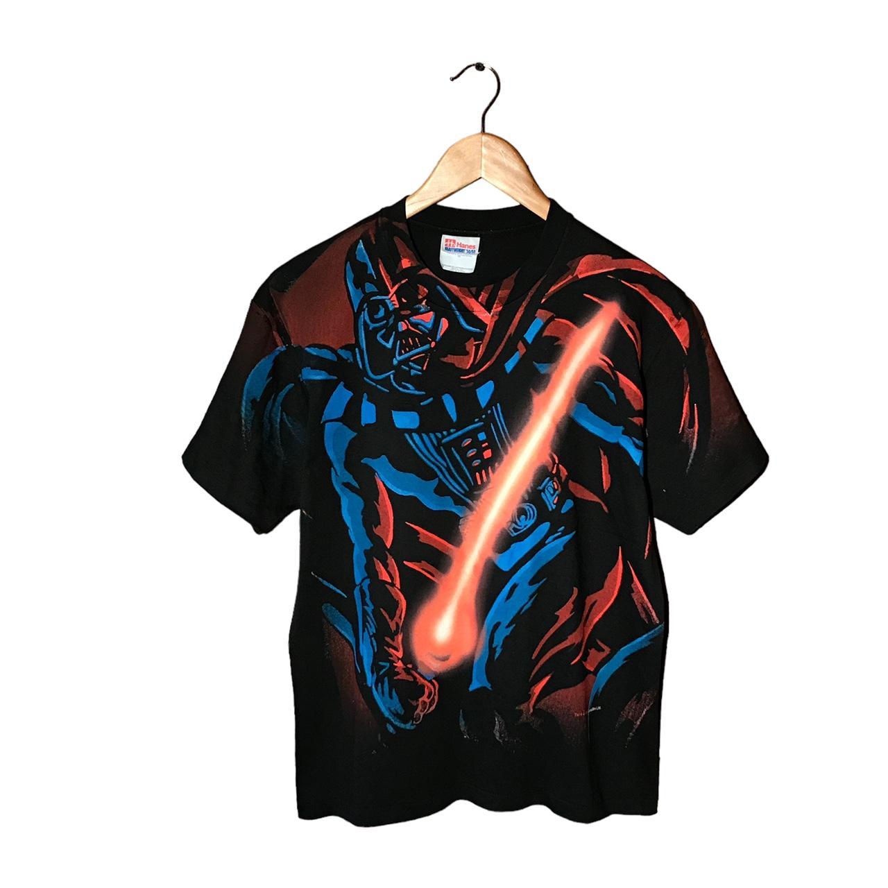 90s StarWars Darth Vader Air Brush Style t... - Depop