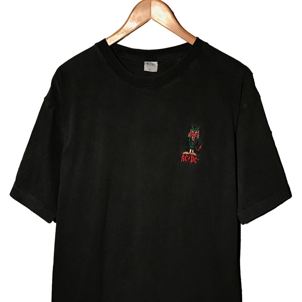 90s Vtg AC DC Devil Angus t shirt Size on label: XL... - Depop