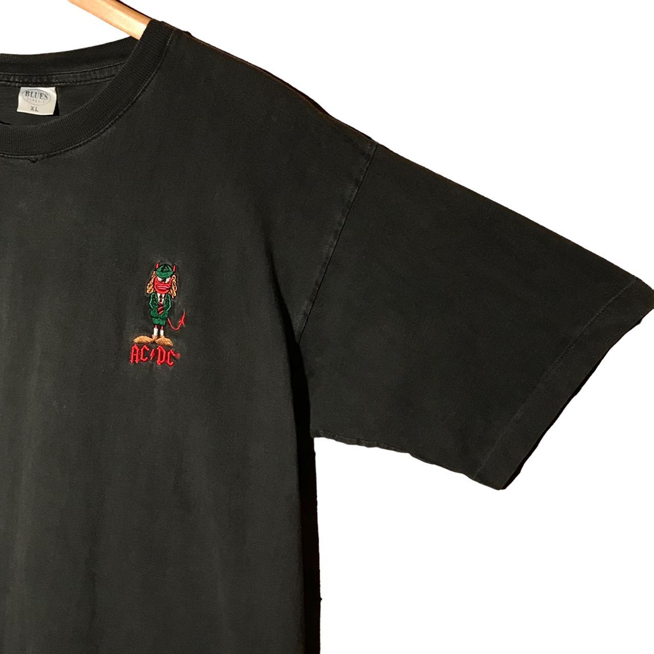 90s Vtg AC DC Devil Angus t shirt Size on label: XL... - Depop