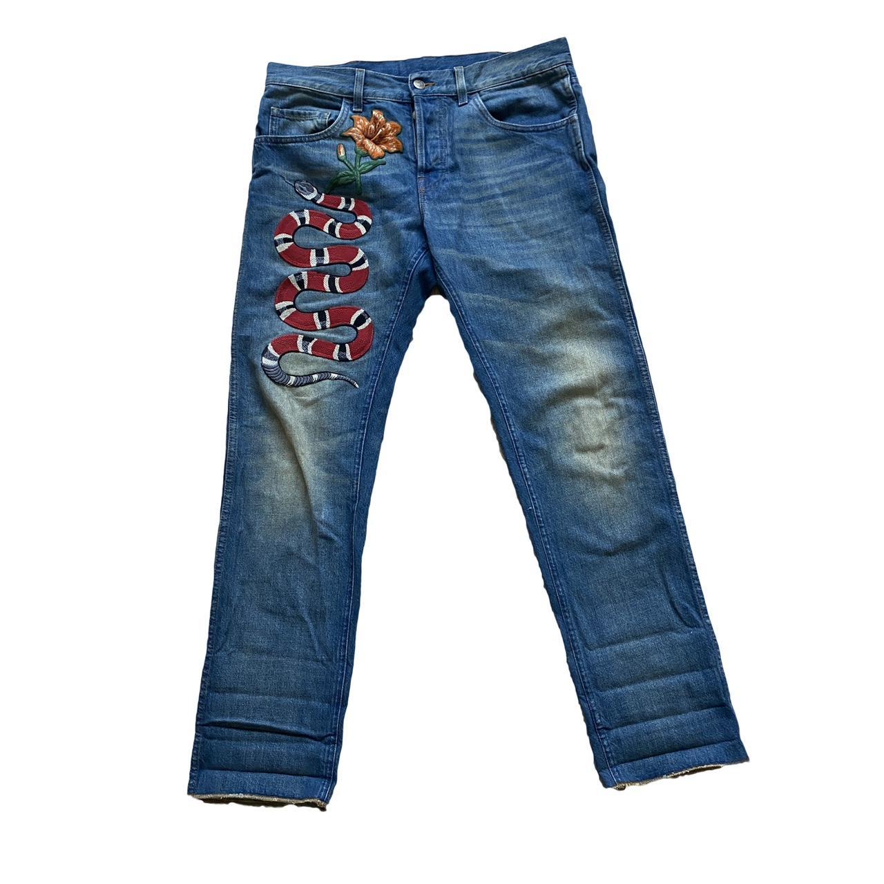 Gucci Baggy Stonewashed Denim Jeans - Farfetch | Denim jeans men, Straight  leg jeans men, Stone wash