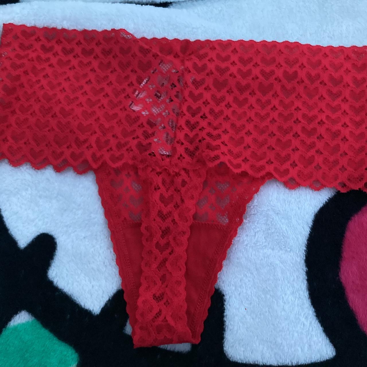 BNWT hot pink lace cheetah print panties from PINK - Depop