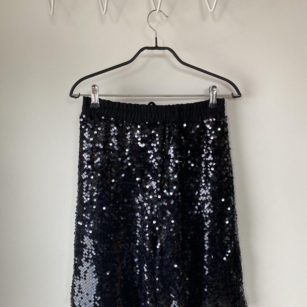 ottod'Ame Black Sequin Shorts - Depop