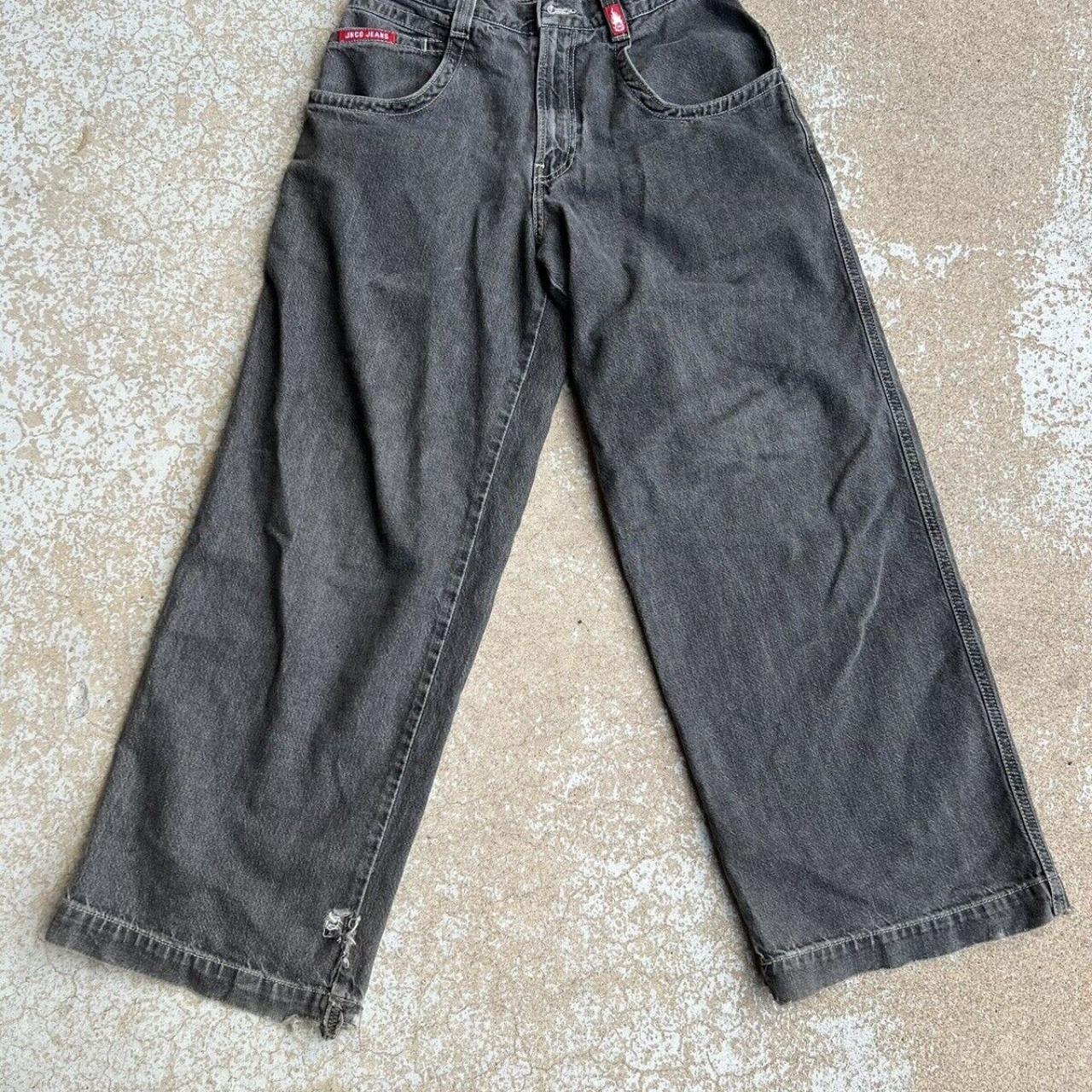 RARE Vintage 90s Y2K JNCO Dragon Tribals Jeans Denim... - Depop