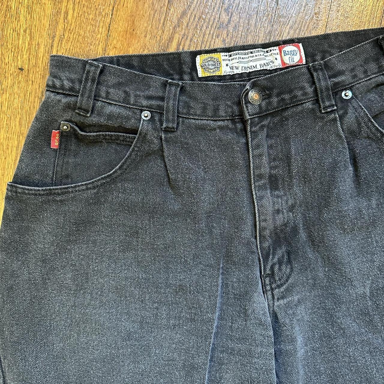 Vintage Bugle Boy Gold Crest jeans / Baggy Fit Nice... Depop