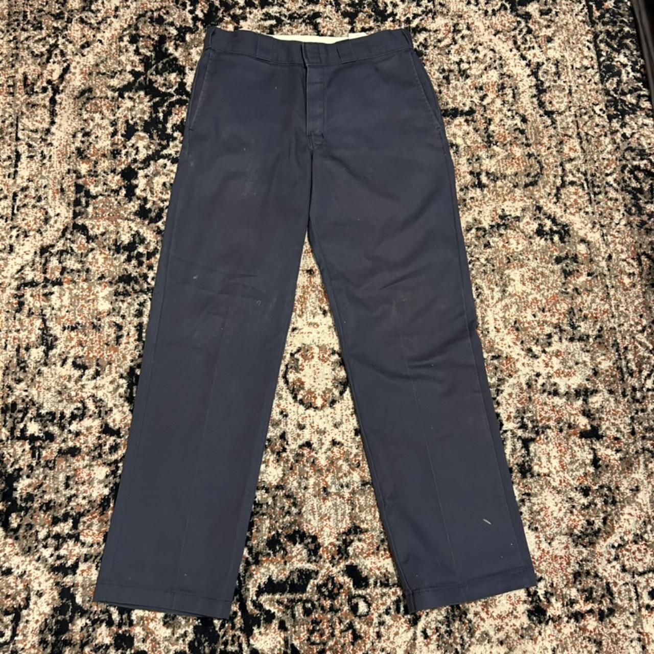 Dickies Men's Navy and Blue Trousers