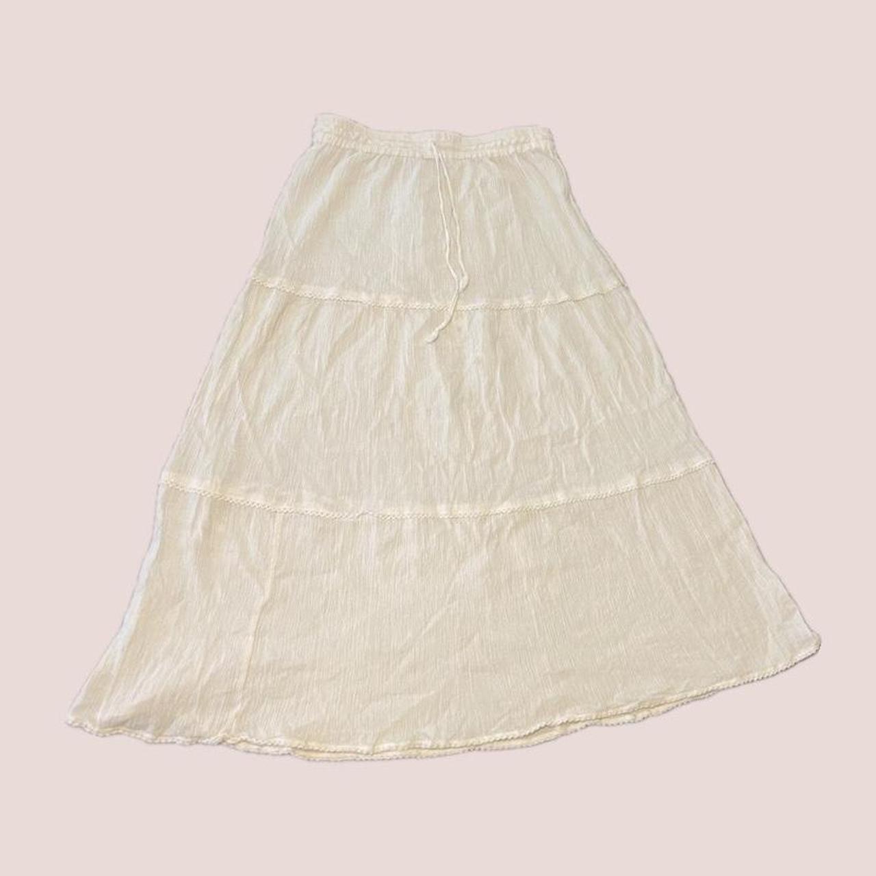 Women's Skirt - Cream/White - XS – Vintage Cream … - image 1