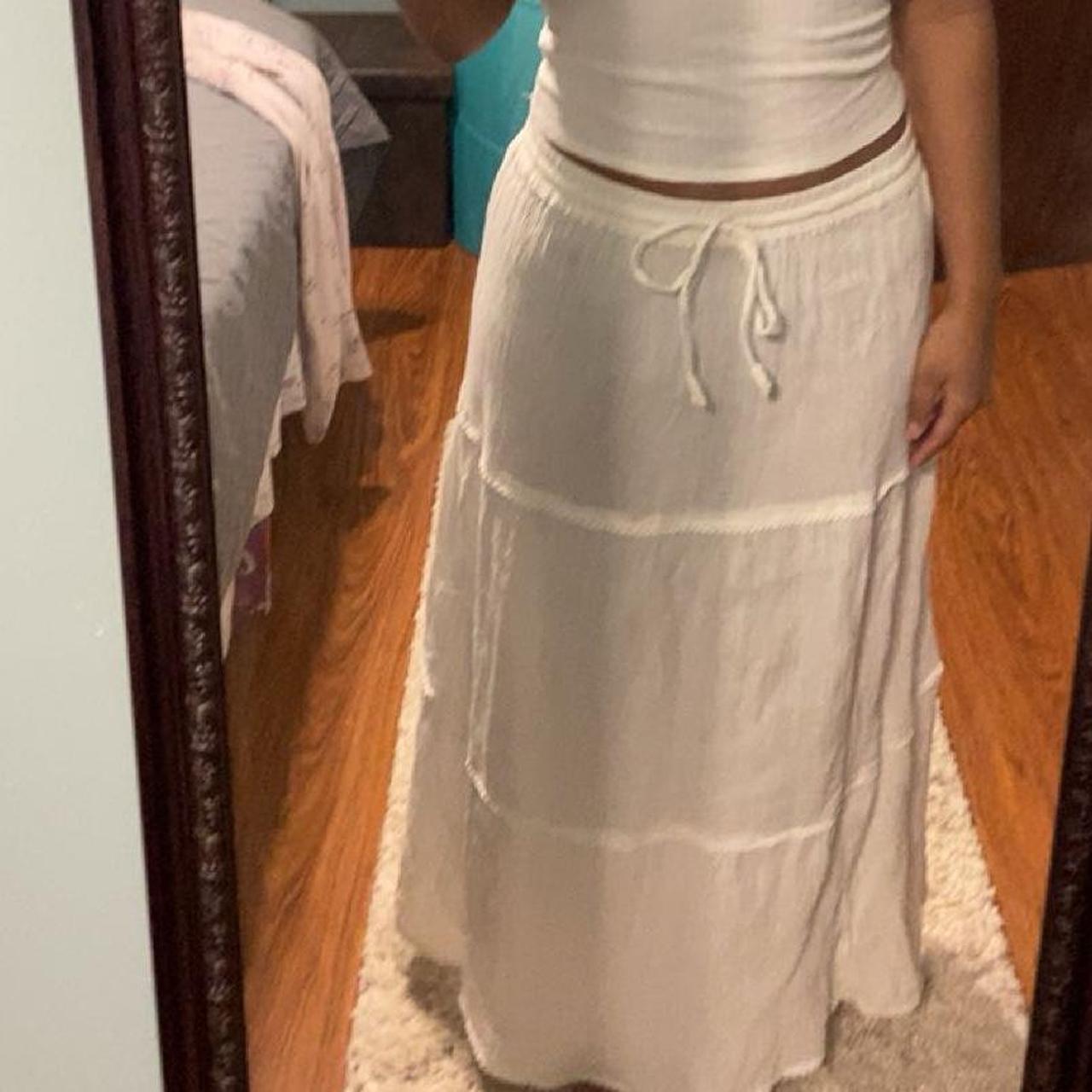 Women's Skirt - Cream/White - XS – Vintage Cream … - image 2