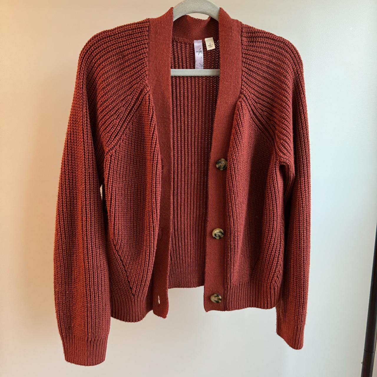 Plus size burnt orange cardigan best sale