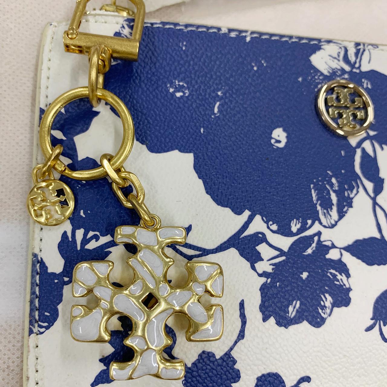 TORY BURCH キーケース ゴールド金具 TORY BURCH トリーバーチ キーケース レザー ゴールドロゴ