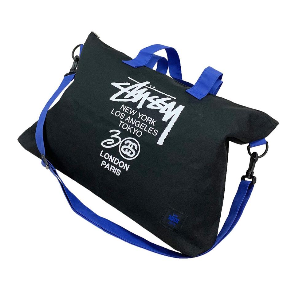 Stussy Small Canvas Crossbody Bag In Black New In | Depop