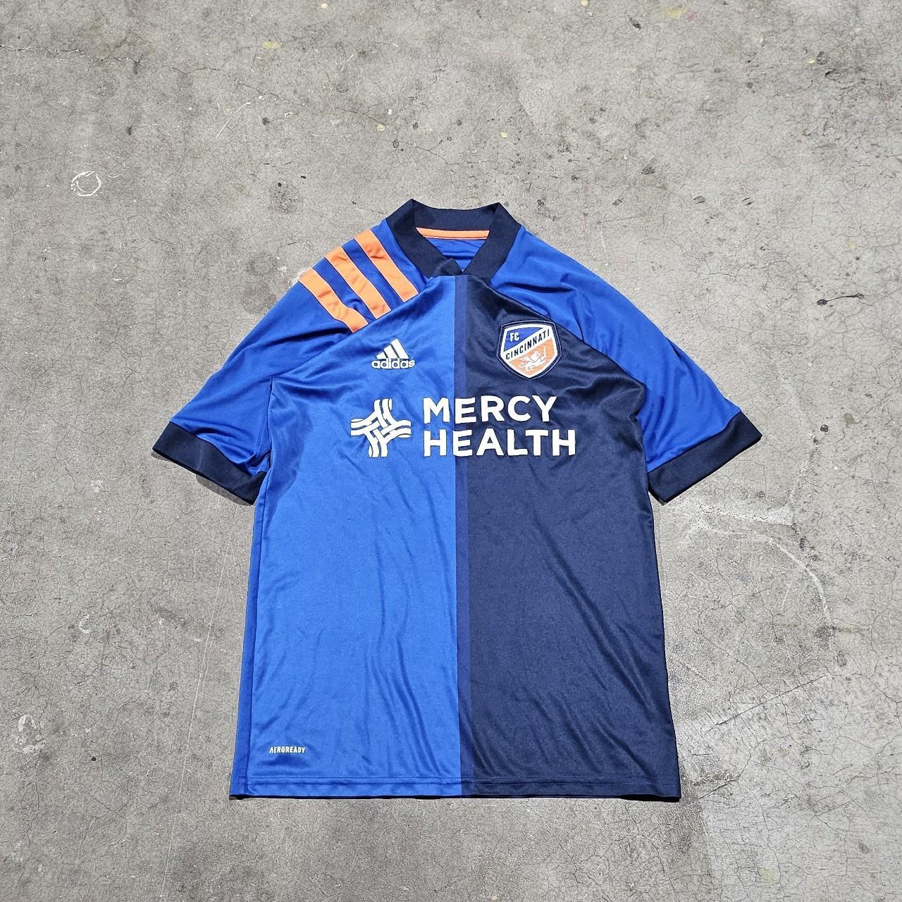 Blue Adidas Cincinnati FC MLS Official Soccer Depop