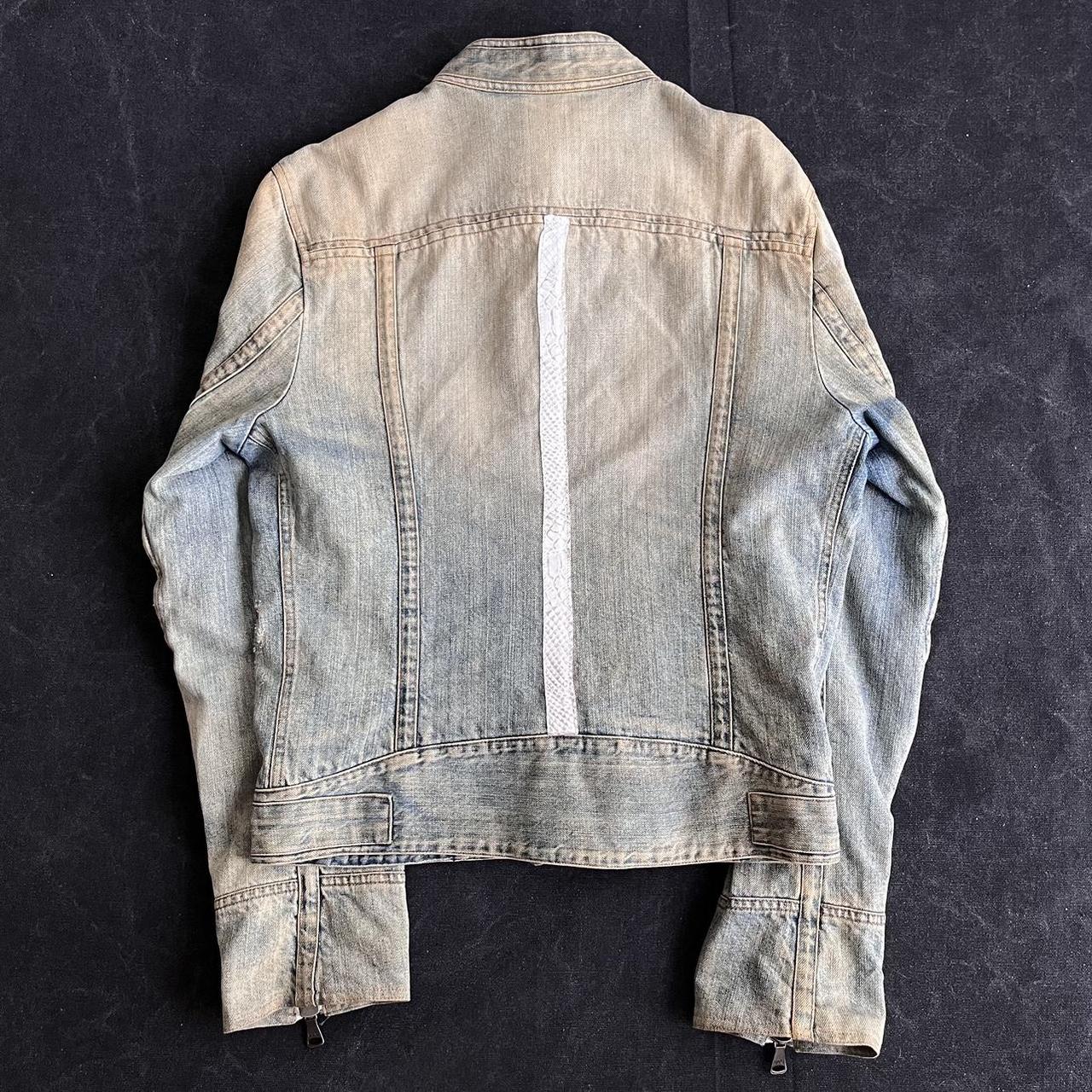 Dolce&Gabbana biker denim jacket SS05 #vintage | Depop