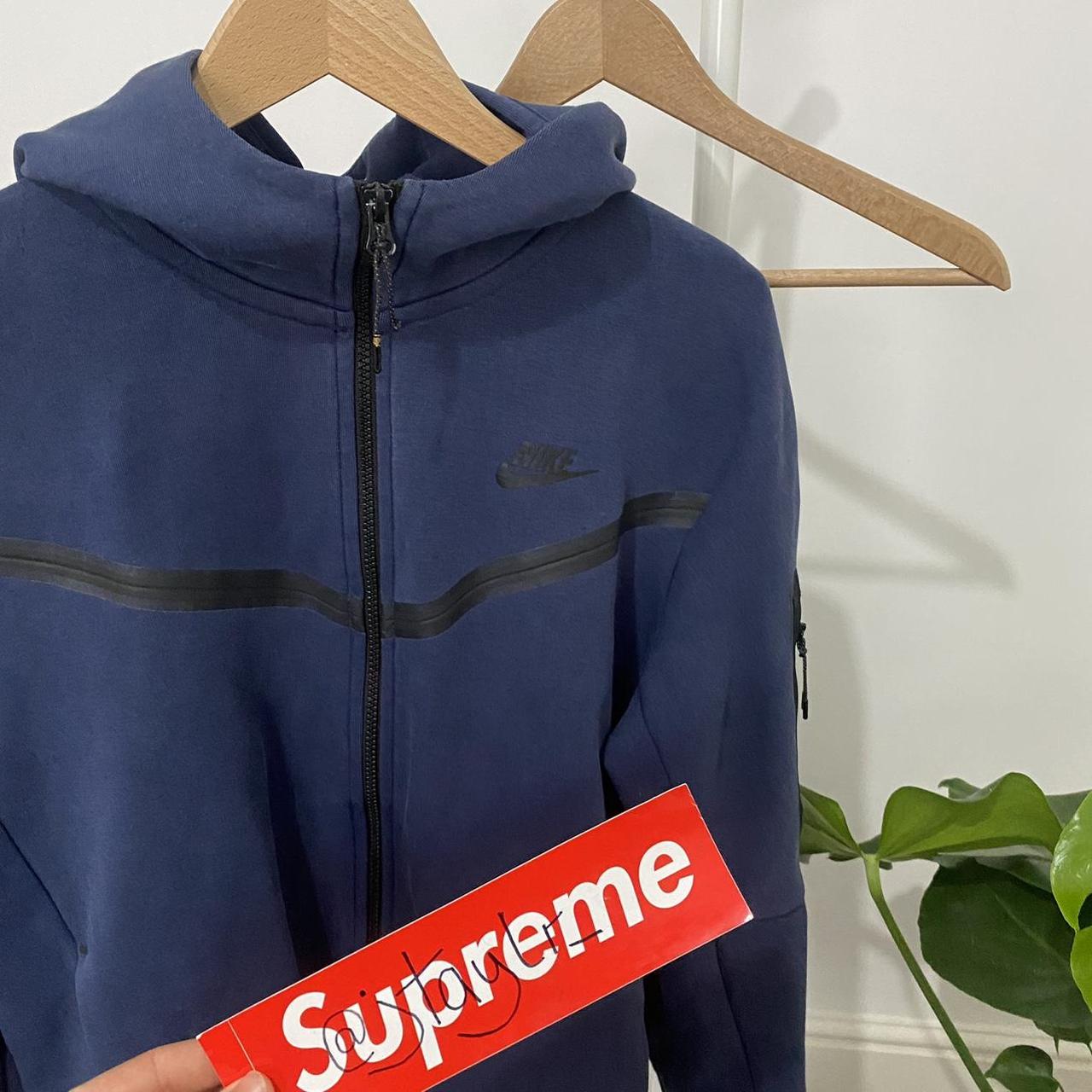 mens nike tech fleece navy