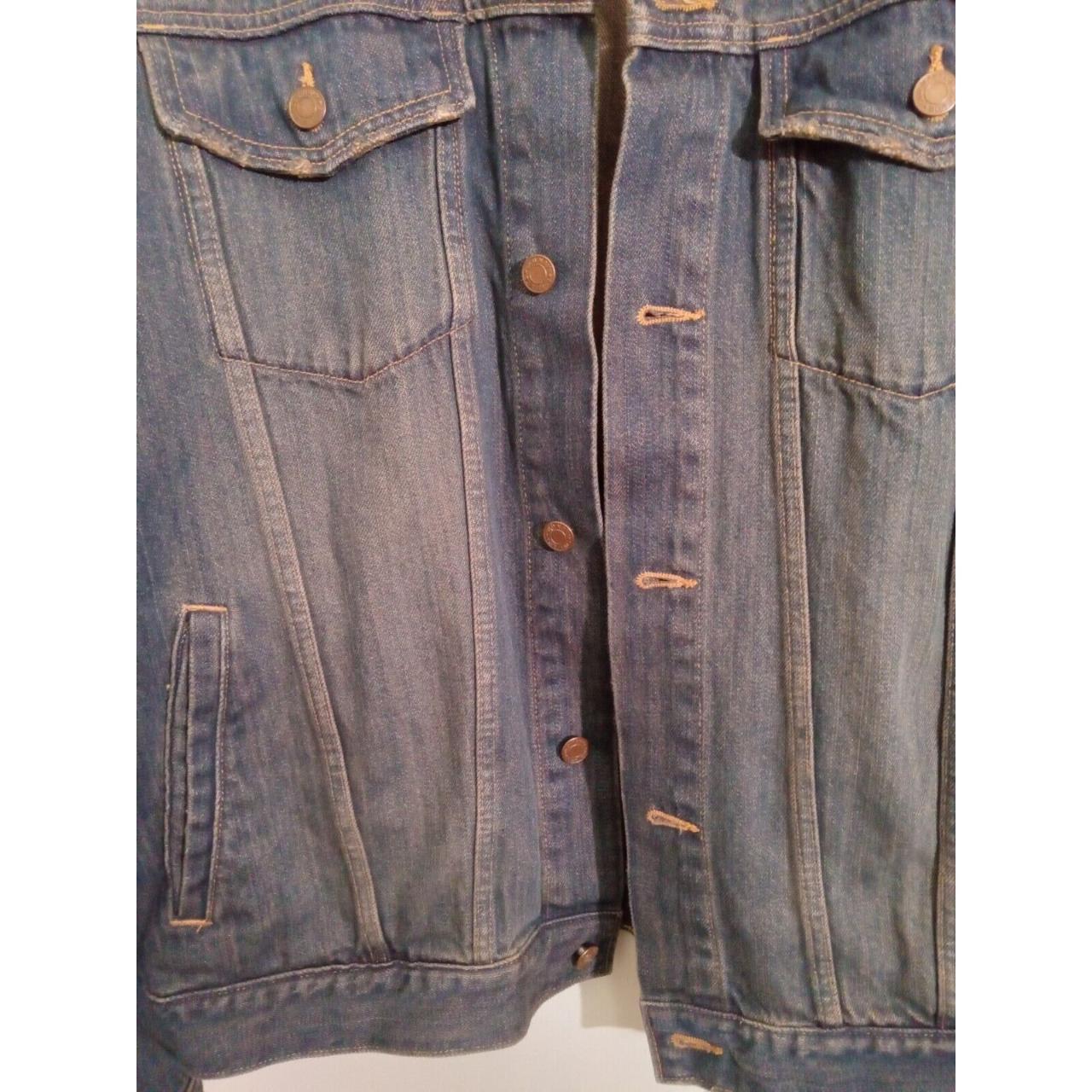 Old Navy Dark Wash Blue Jean Denim Jacket Womens... - Depop