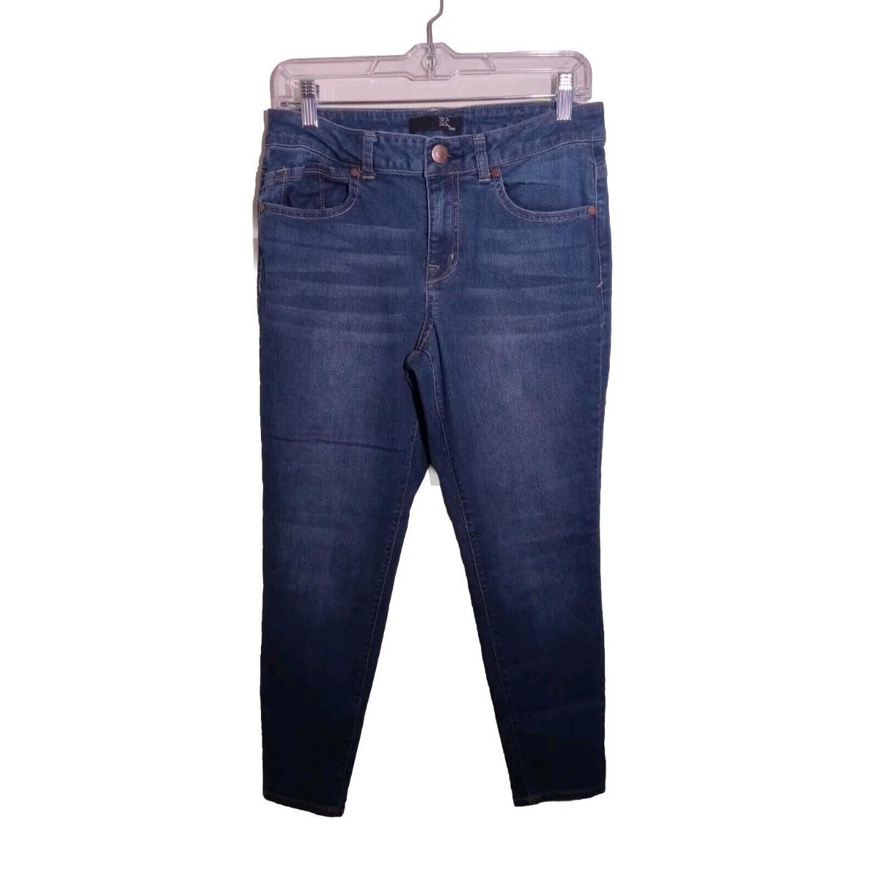 1822 Denim Womens Size 10 Dark Wash Whiskered Mid... - Depop
