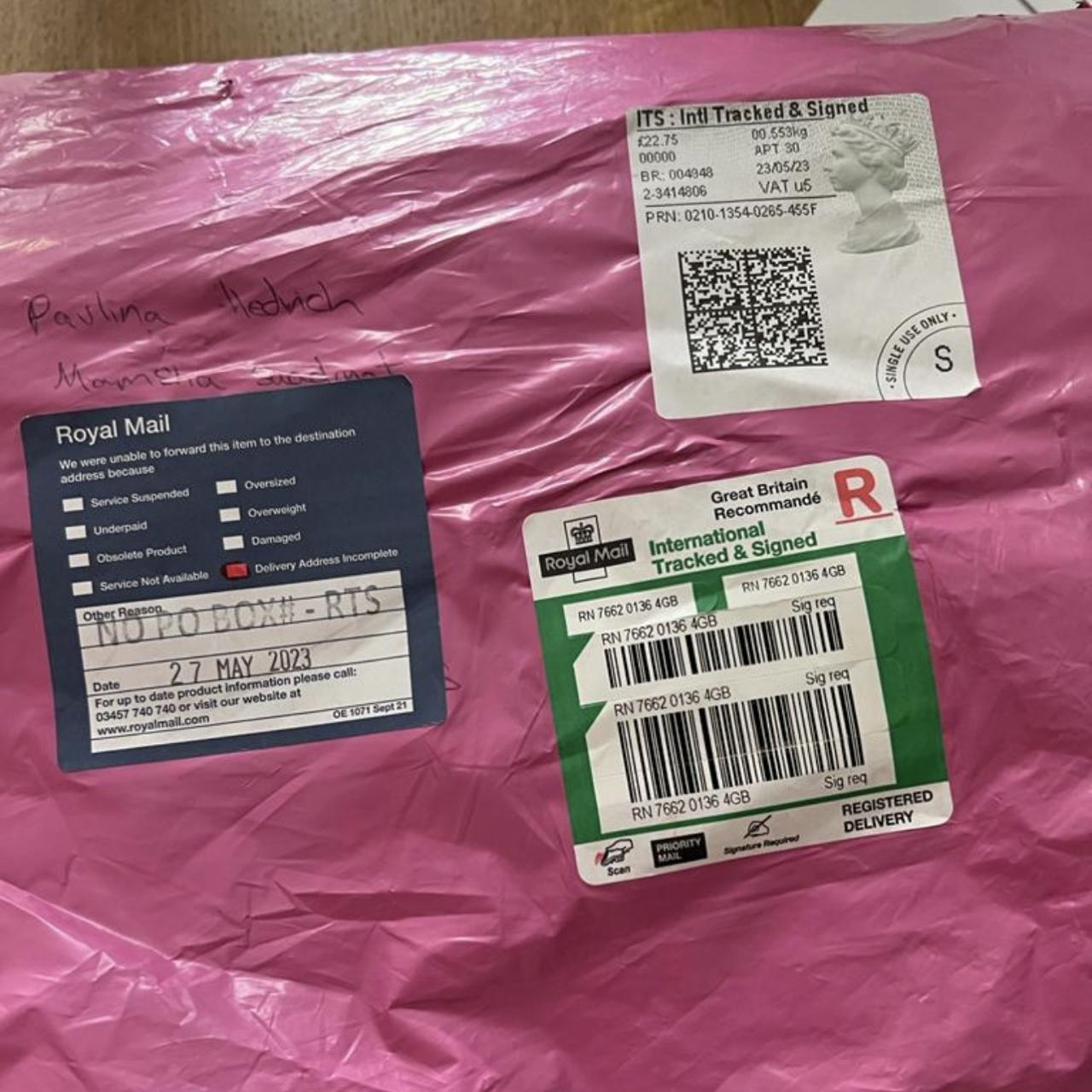 Parcel returned - Depop