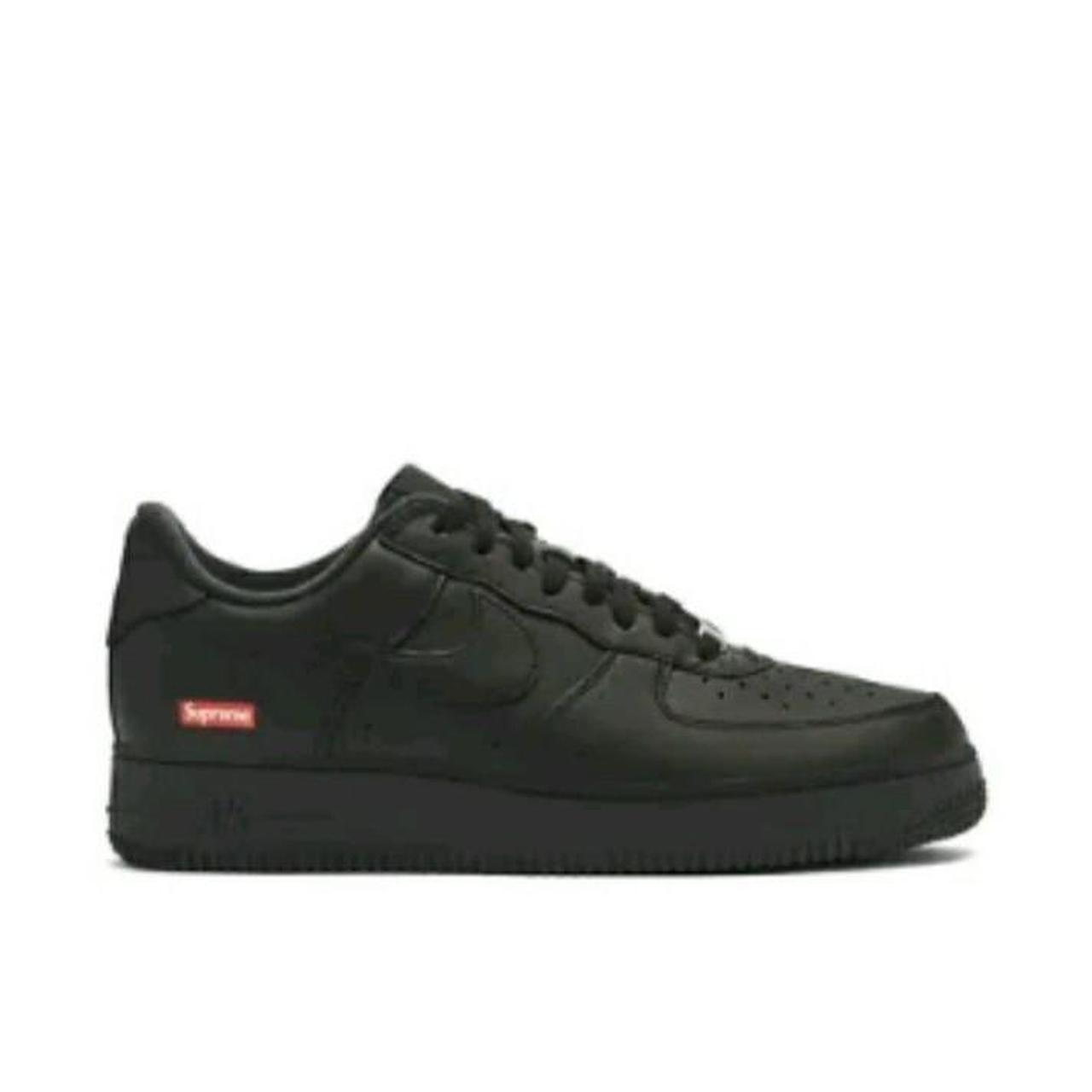 black supreme air force 1s