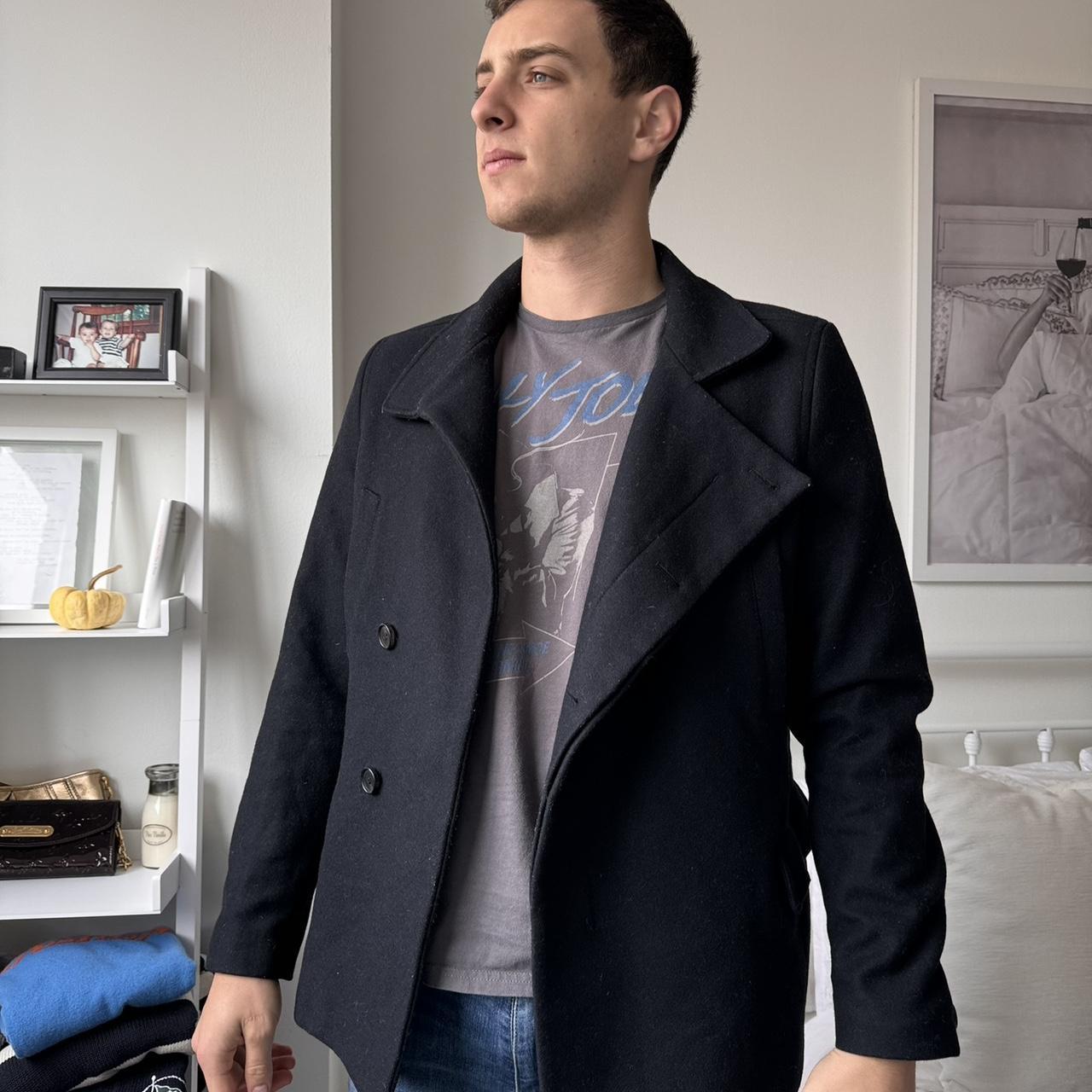 Pea Coat Allsaints Wade Coat All Saints Size Very Comfortable Depop