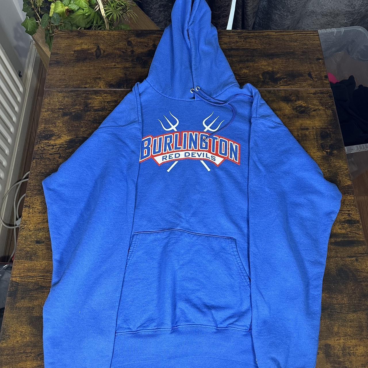 Champion Hoodie Burlington Red Devils Vintage Size L