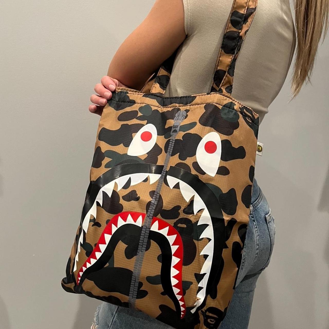 Bape shark tote bag best sale