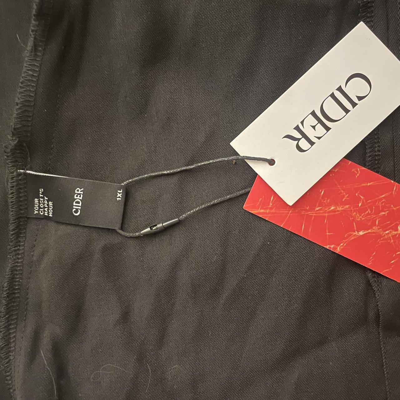 Cider black high waist mini skirt Depop