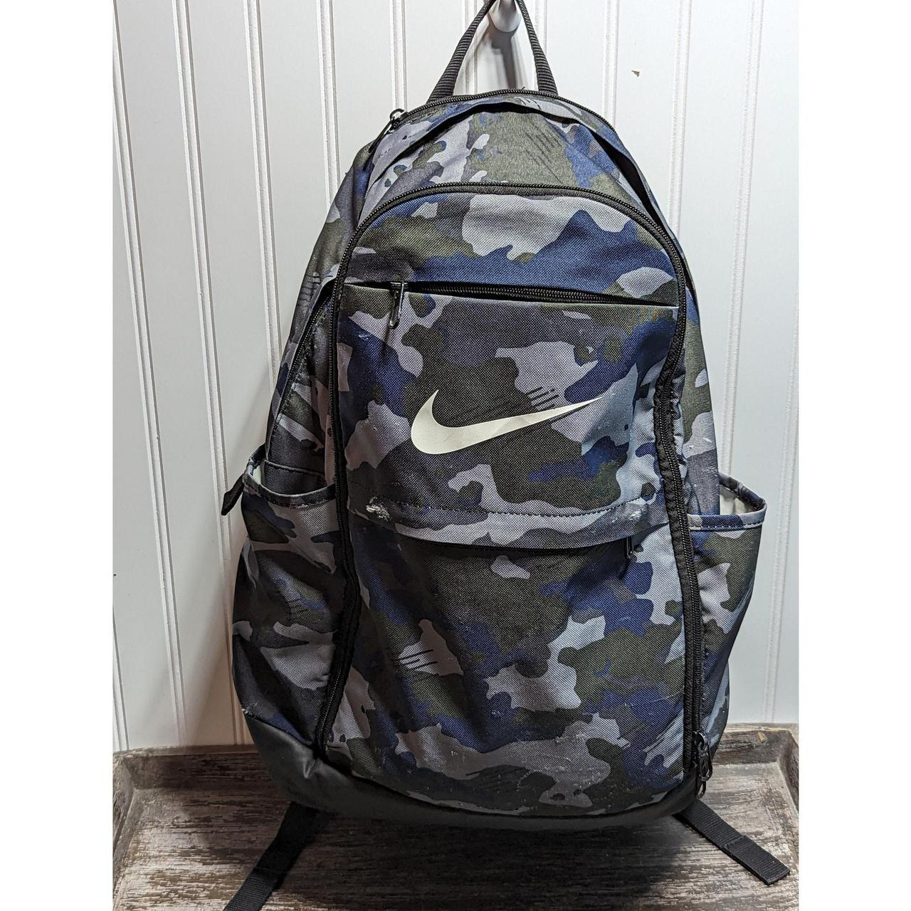 grey camo nike backpack