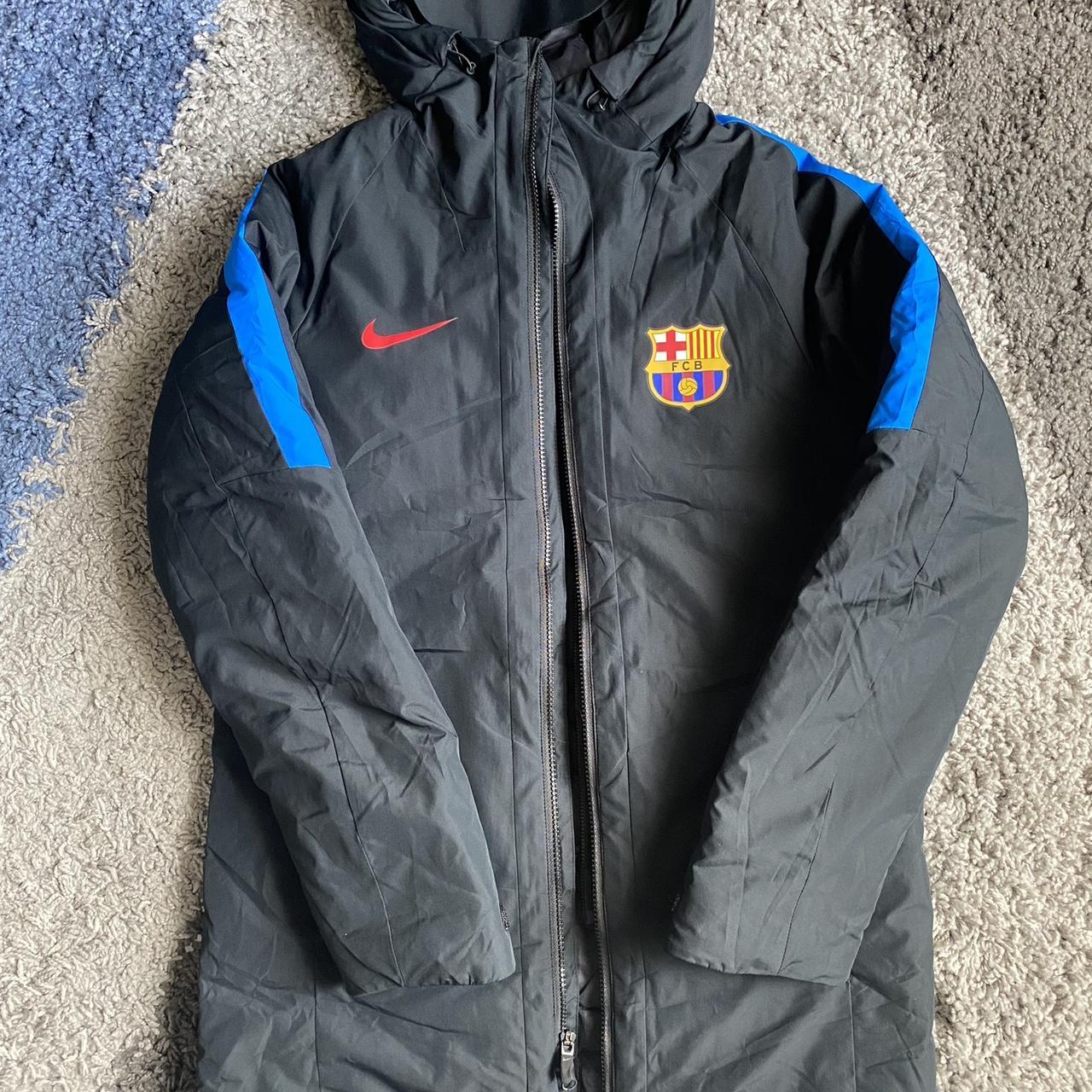 Nike fc barcelona 17/18 woven authentic jacket best sale