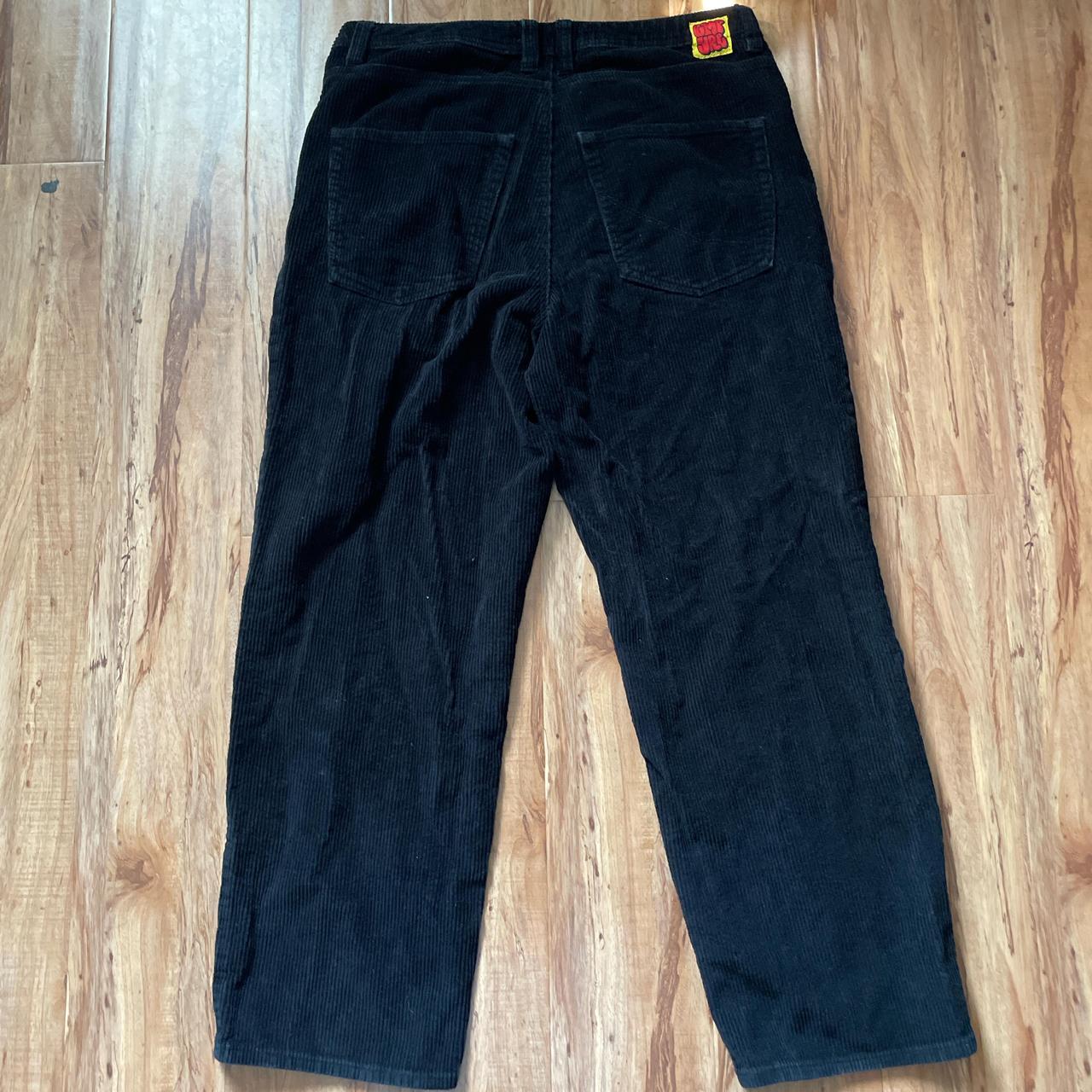 black corduroy empyre pants size 34. pants are in... - Depop