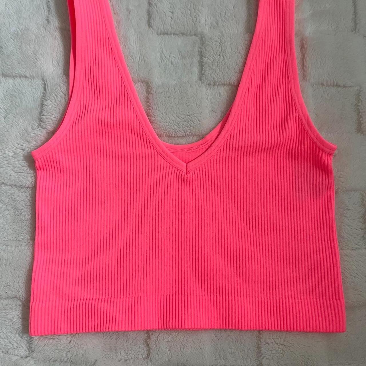 Hot pink Target work out crop top (never worn) Depop