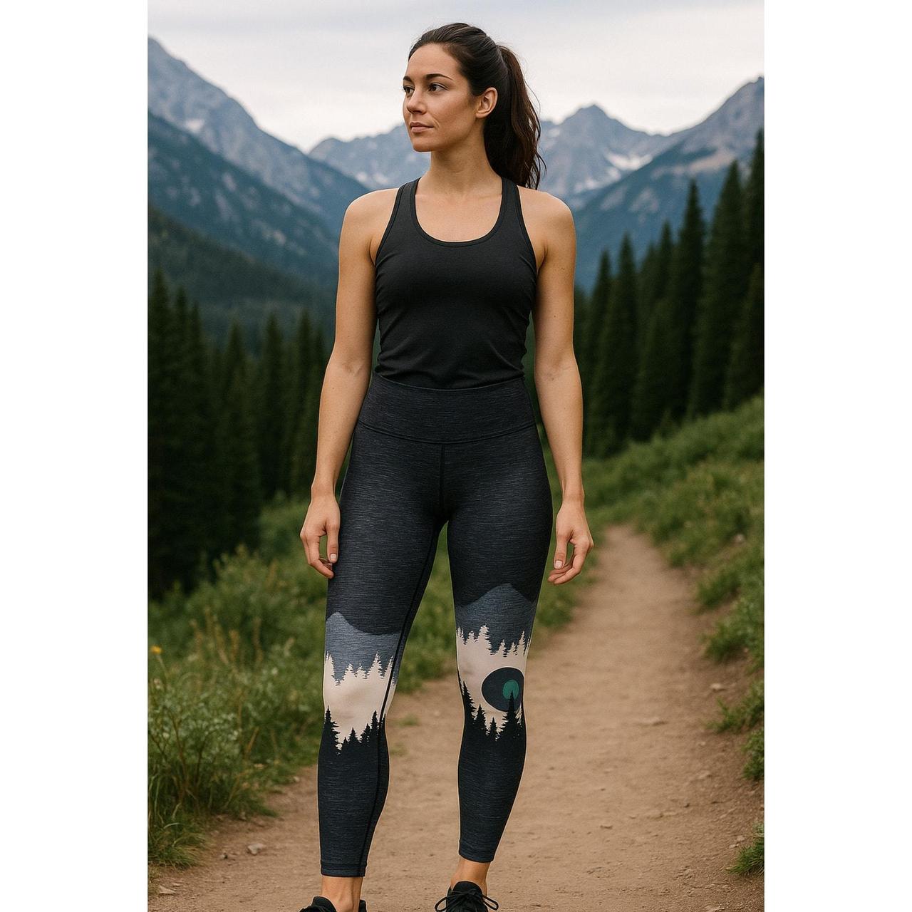 Source Unknown Women's Leggings - Grey/Black - M … - image 2