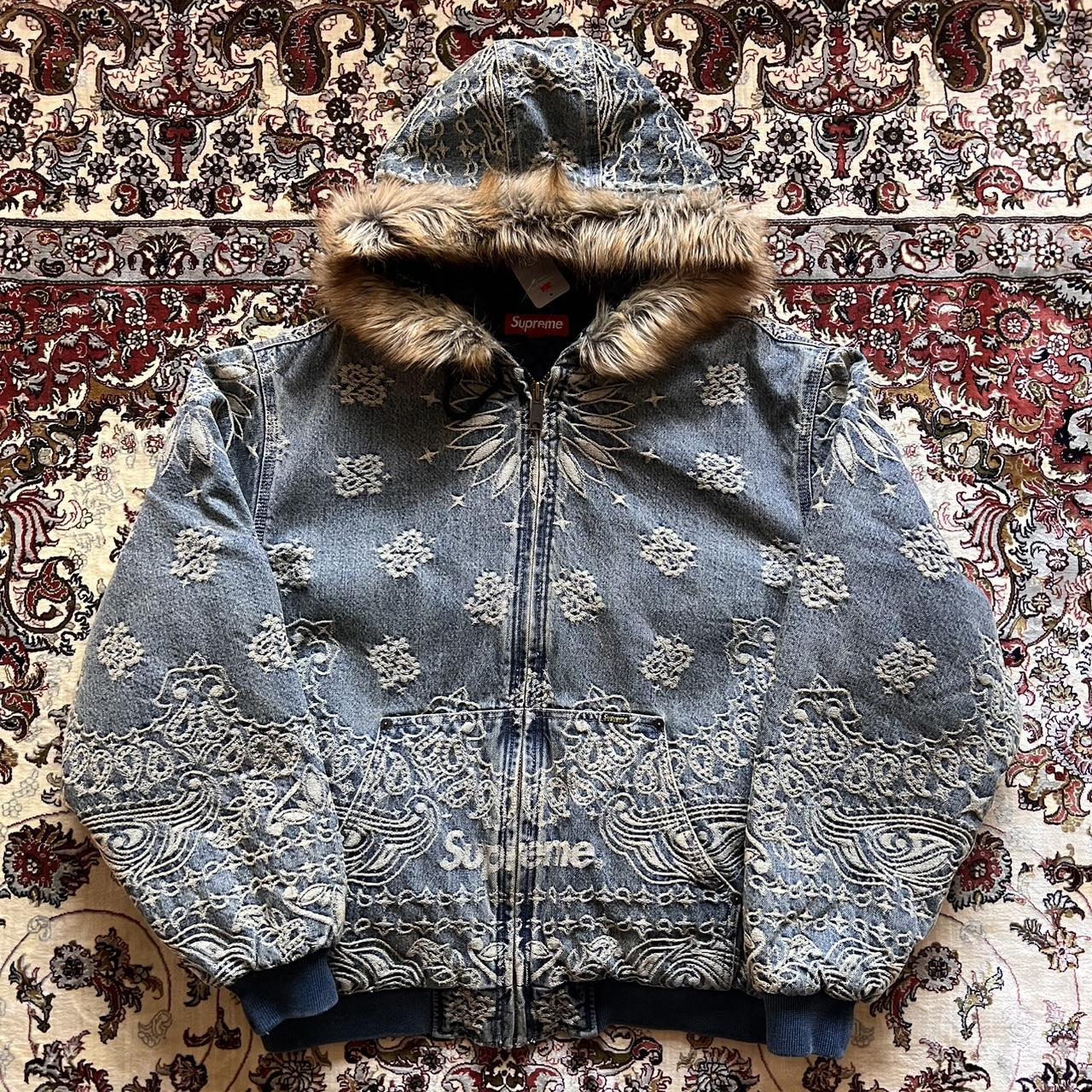 Supreme FAUX FUR VARSITY JACKET バーシティ L SUPREME Faux Fur