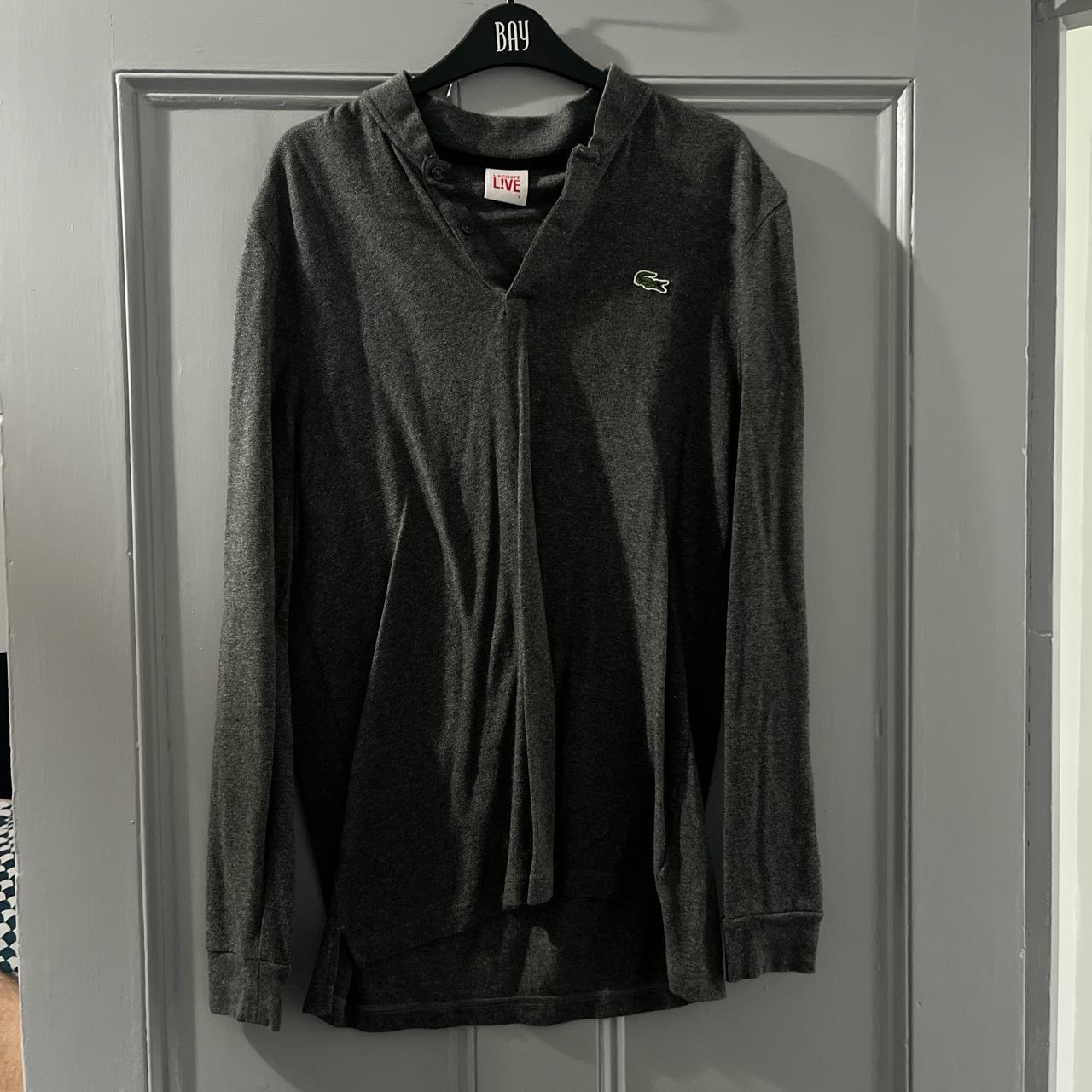 Grey round neck Lacoste live