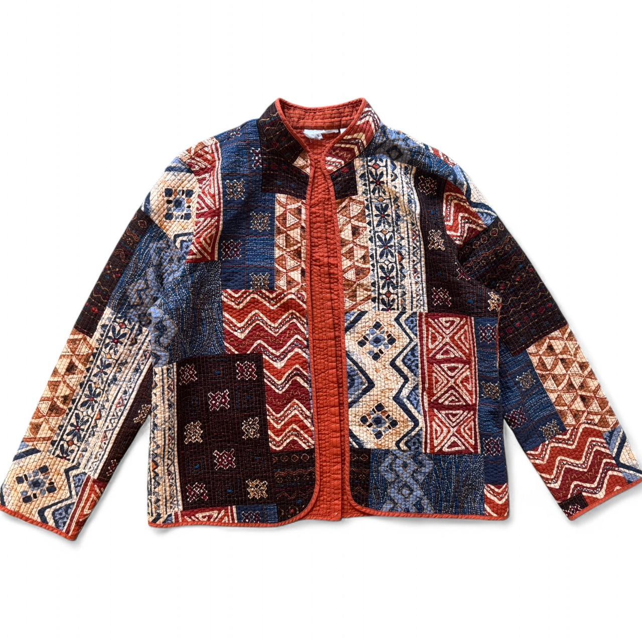 Women's Jacket - Multi/Blue - S – Patchwork Quilt… - image 1