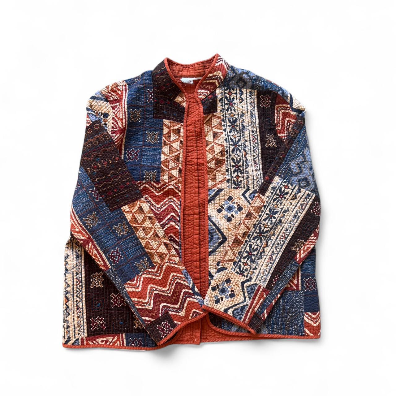 Women's Jacket - Multi/Blue - S – Patchwork Quilt… - image 4