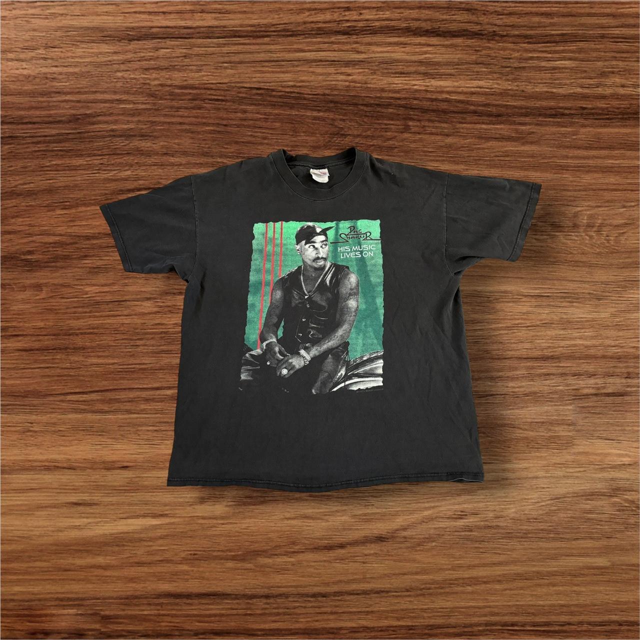 Vintage 1997 Tupac Shakur Tribute Tee Shirt 2pac... - Depop