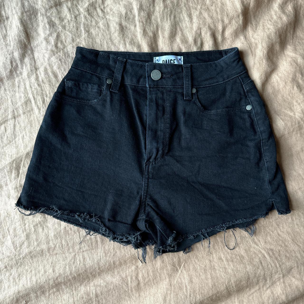 PAIGE Black authentic Denim Shorts