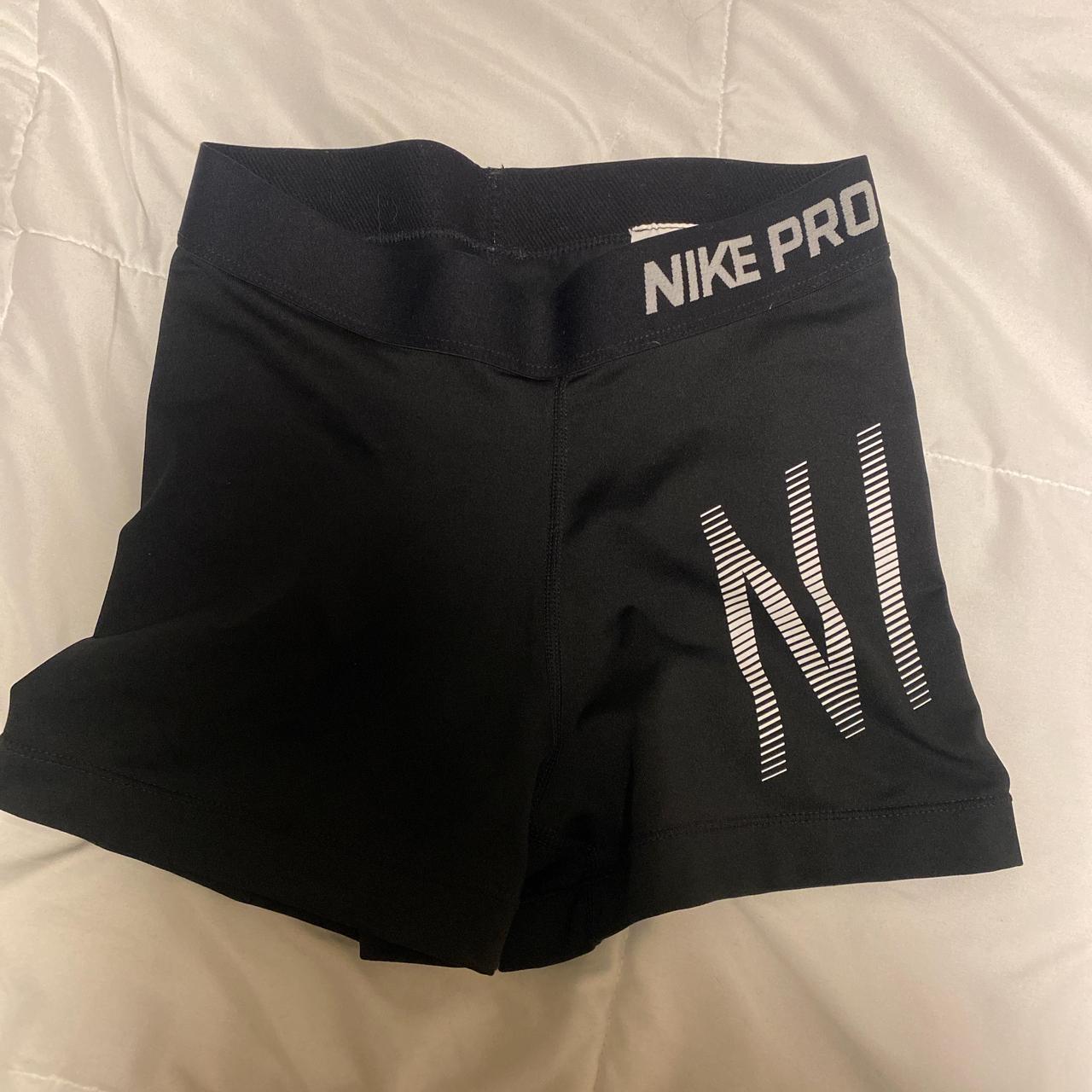 nike pros black and white