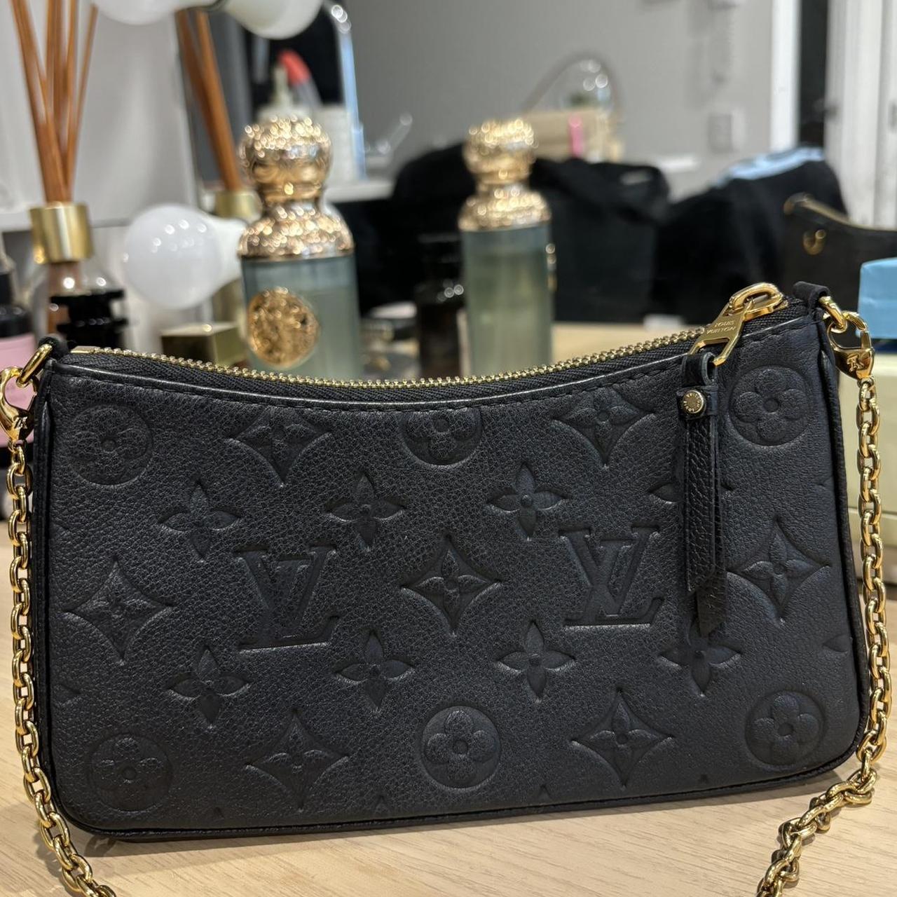 louis vuitton- easy pouch on strap - black | Depop