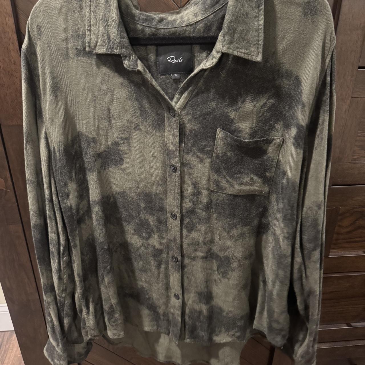 Rails Women's Blouse - Green/Khaki - XL – Rails H… - image 1