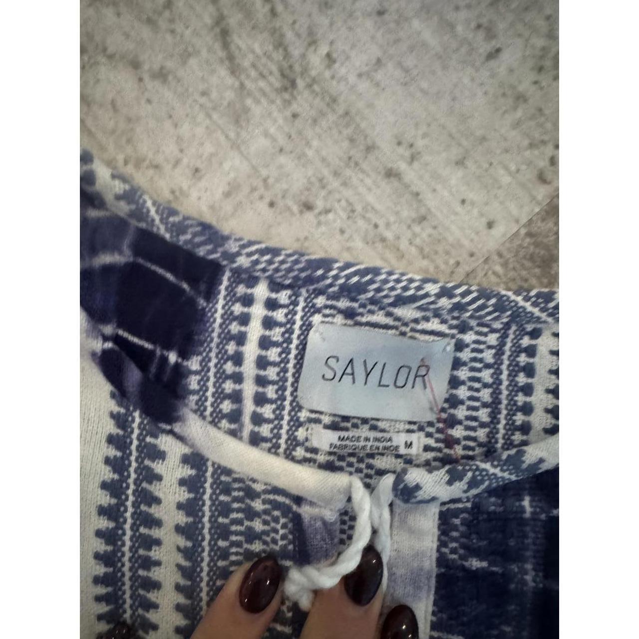 Saylor Women's Top - Blue/White - M – Saylor Wome… - image 2