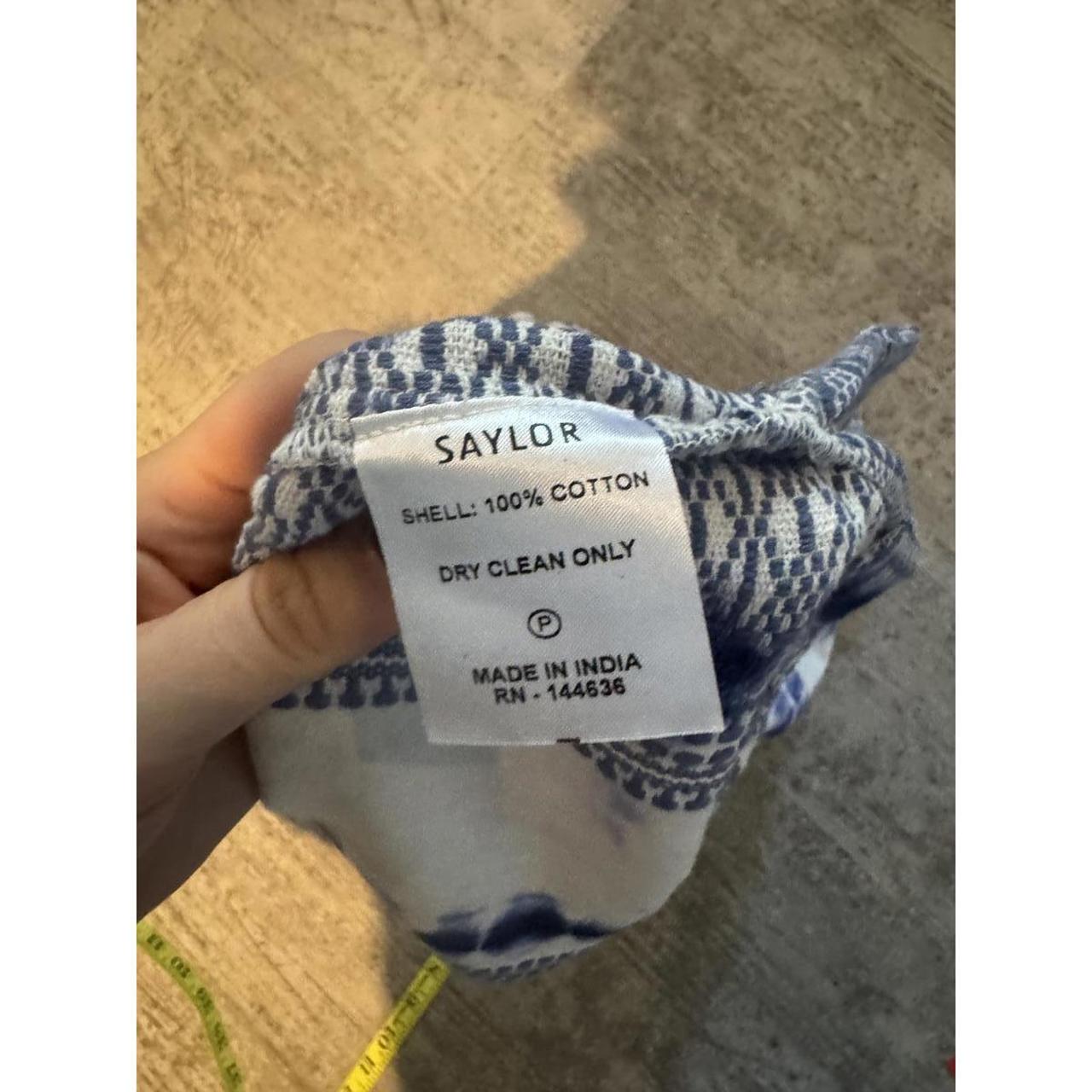 Saylor Women's Top - Blue/White - M – Saylor Wome… - image 4