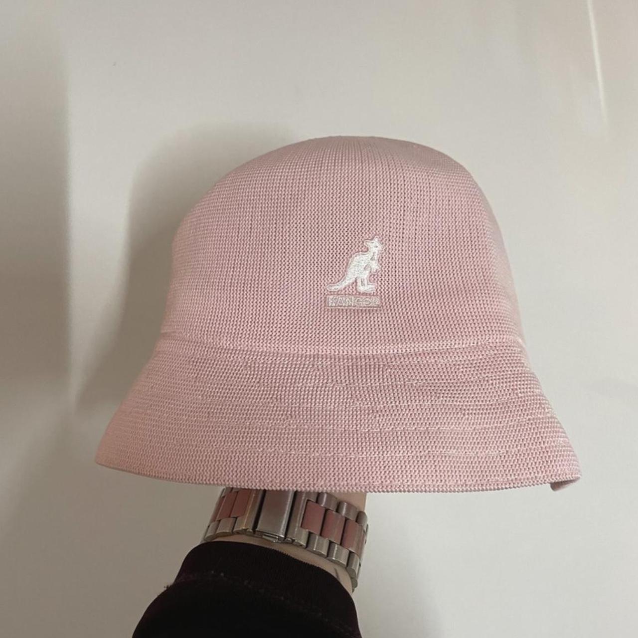 Pink kangol tropic retro bucket hat size medium