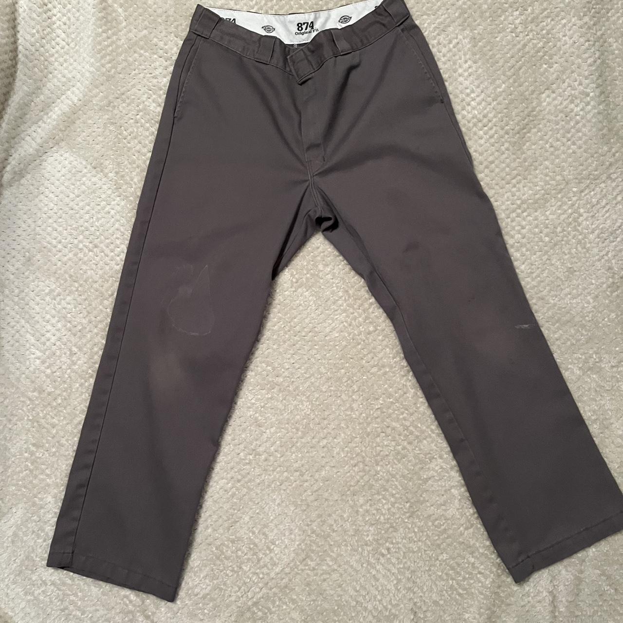 Mens Gray Dickes Pants Original Fit Size X Depop