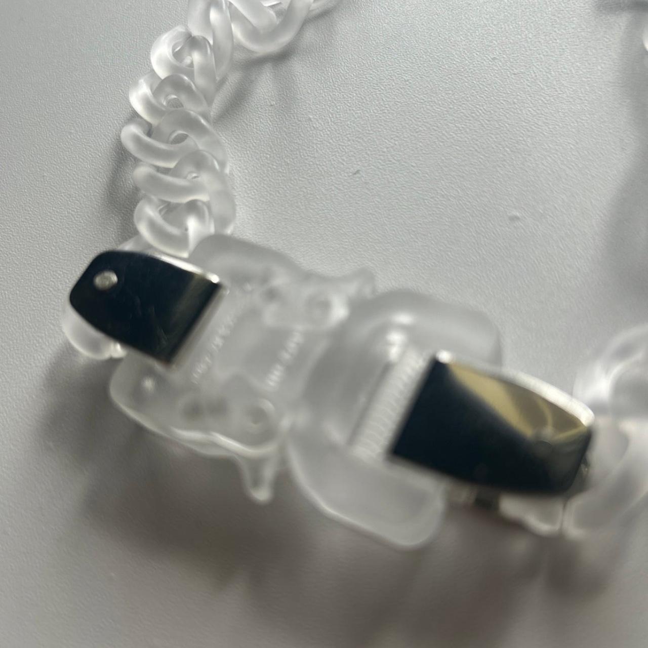1017 alyx 9sm transparent buckle chain necklace 16in | Depop