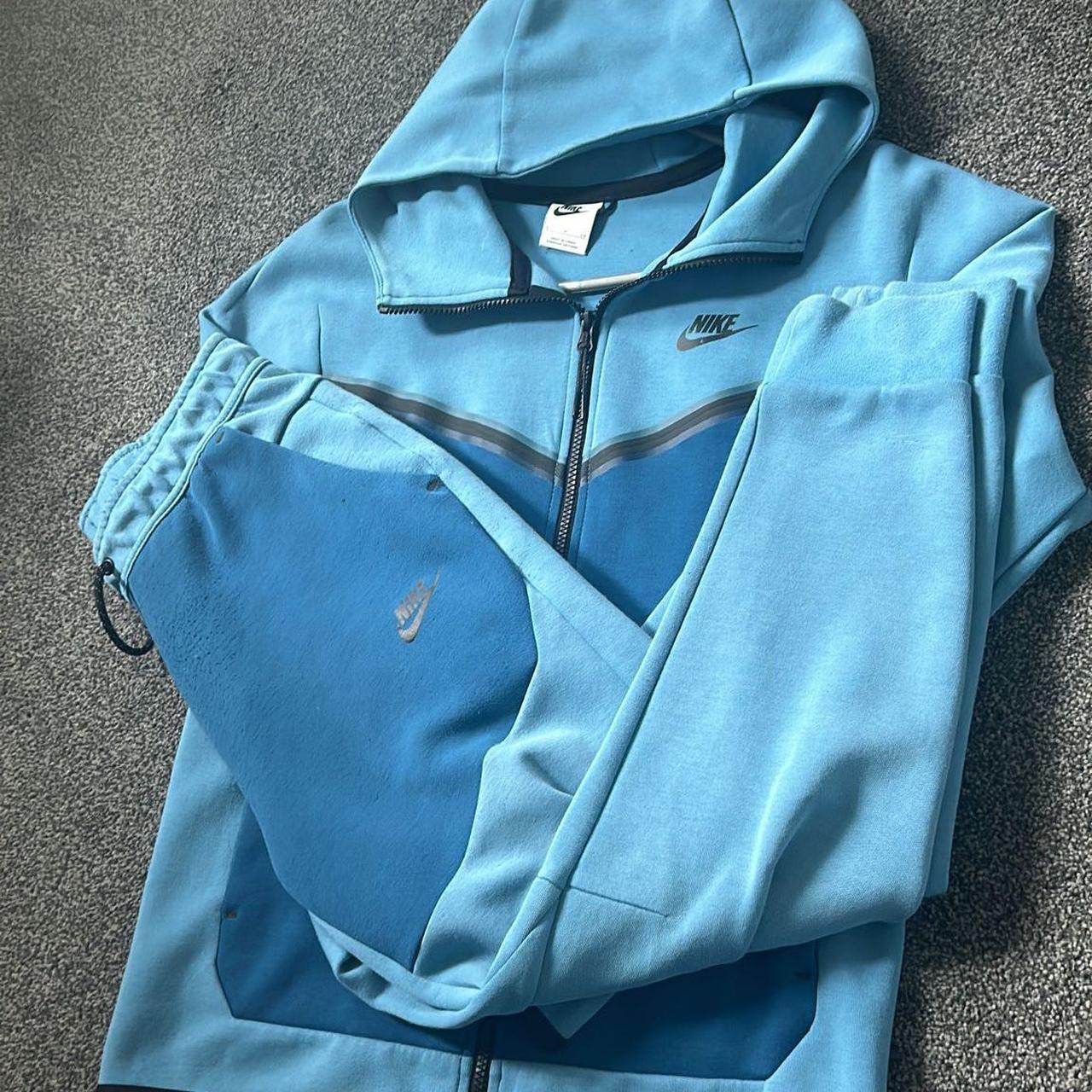 old season light blue tech fleece