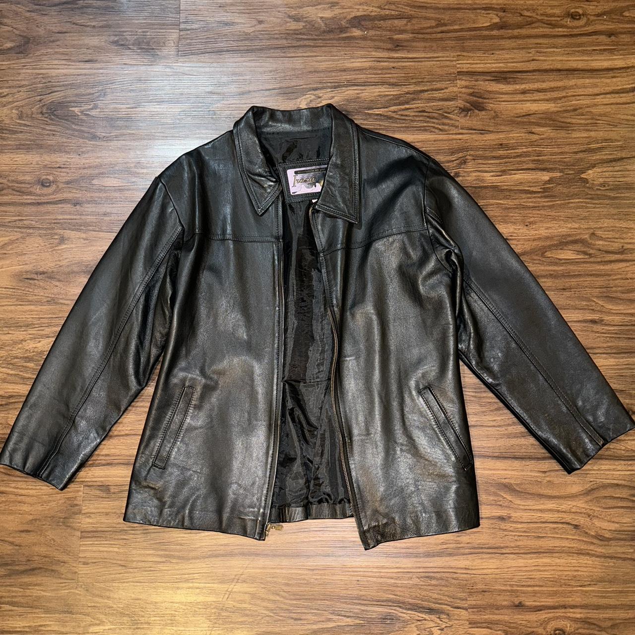 Genuine Mexican Leather Blazer. Worn a few times,... - Depop